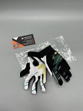 Моторукавички  (чорний з жовтим, блакитним, дитячі, size S) 077680 фото